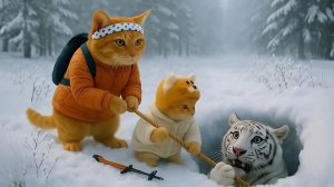 Кошачья история , чудесное спасение.