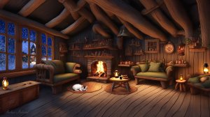 ✨ СКАЗОЧНО КРАСИВАЯ УСПОКАИВАЮЩАЯ МУЗЫКА ДЛЯ СНА 🎵 ЗИМНЯЯ РАССЛАБЛЯЮЩАЯ МУЗЫКА ДЛЯ ДУШИ У КАМИНА