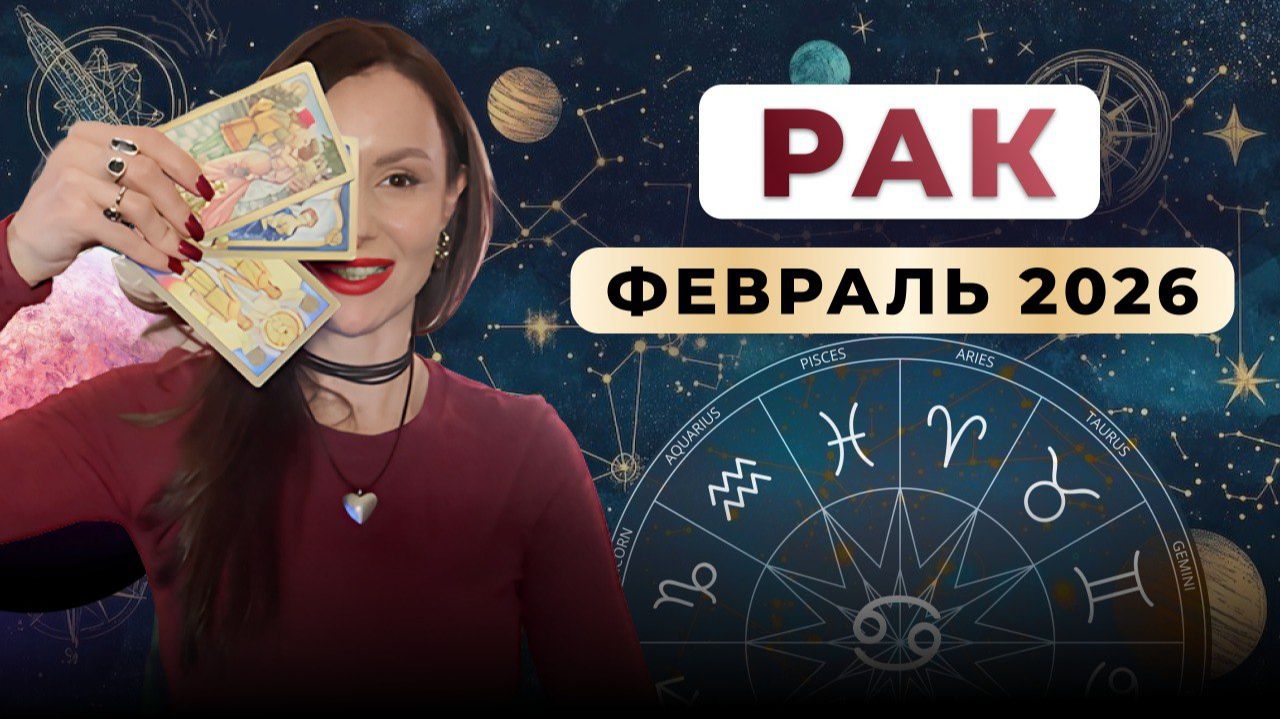 РАК - астрологический прогноз на февраль 2026 смотреть онлайн