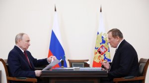 Владимир Путин с губернатором Ленинградской области Александром Дрозденко, Санкт-Петербург, 26.01.26