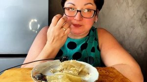 Даже не знаю  как их есть🤭Ленивые голубцы из рисовой бумаги😁/Мукбанг ЕМ много и худею!