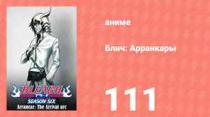 Блич: Арранкары 111 серия (аниме-сериал, 2004)