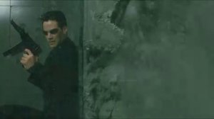 Штурм лобби | Матрица (1999) | Хрестоматийная перестрелка в замедлении