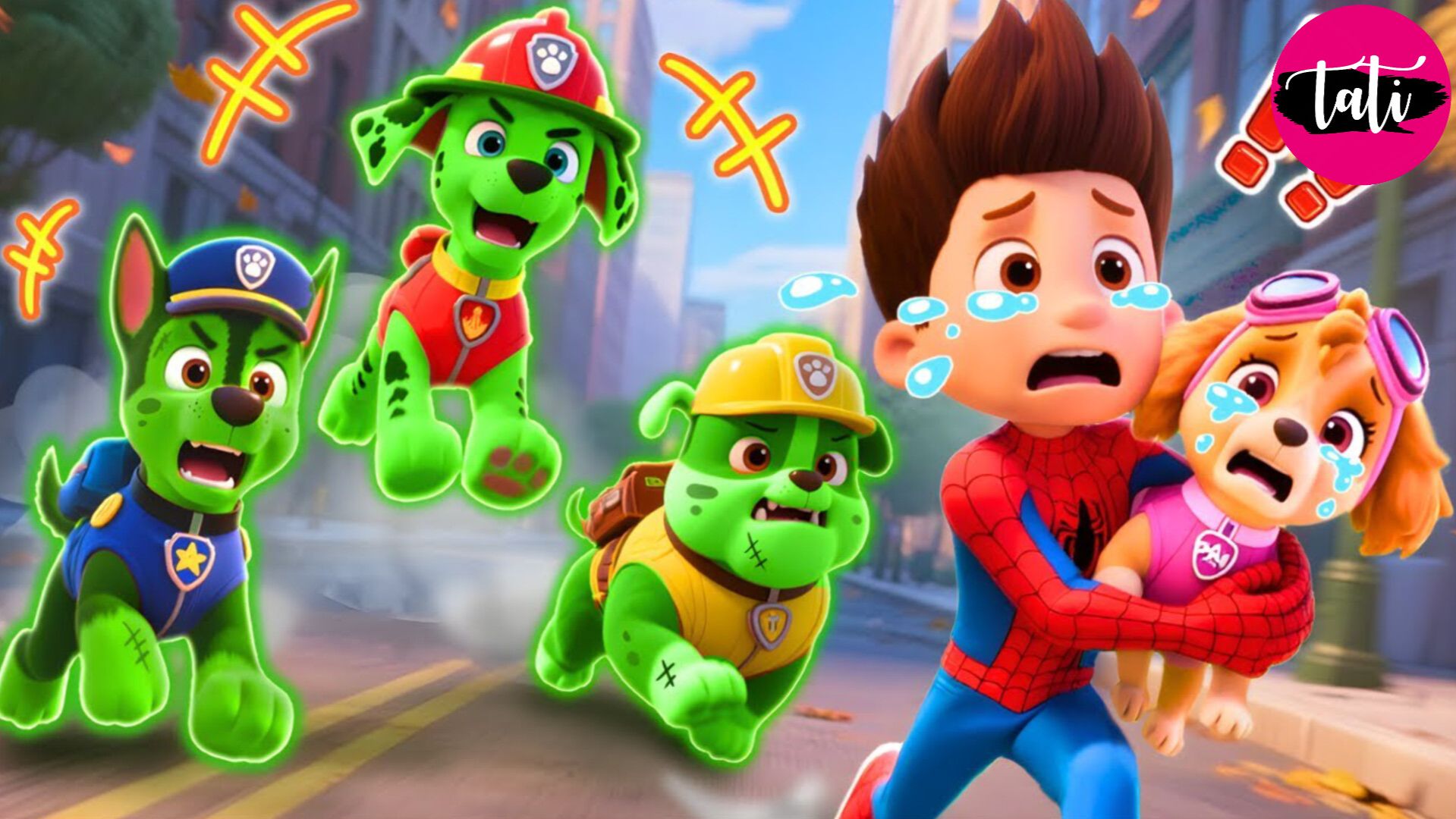Щенячий патруль и Маршалл. Залипательное видео. Мультфильм для детей и малышей. Анимация 137 смотреть онлайн