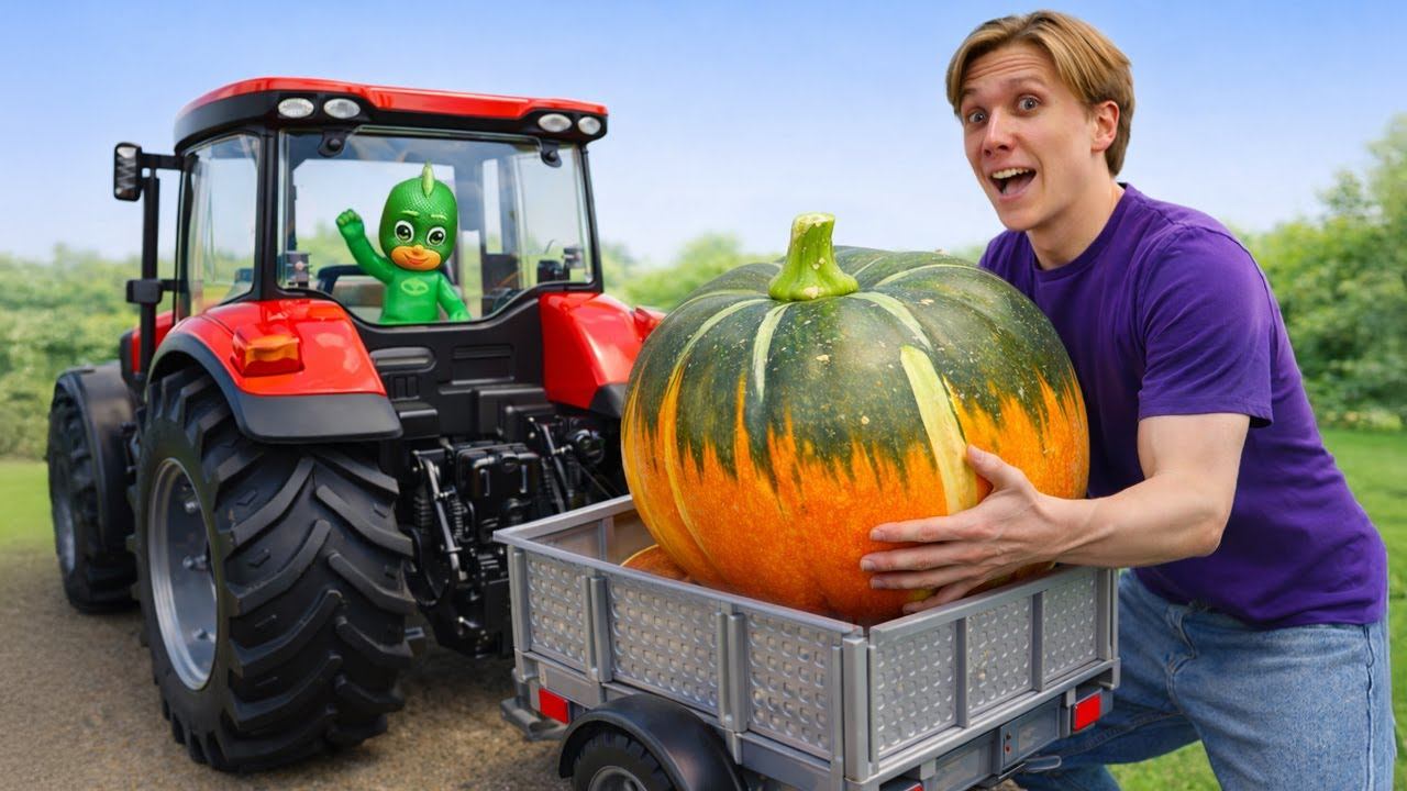 Игрушки герои в Масках на ферме 🚜 | Спасаем урожай с игрушечным супер-трактором! | Видео для детей смотреть онлайн