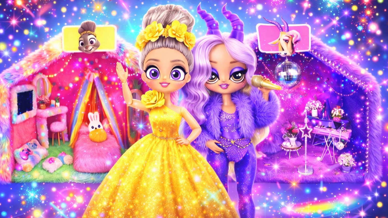 Поделки в стиле Зверополис 2: Кукольный Домик для Джуди и Газель. Куклы ЛОЛ ОМГ! смотреть онлайн