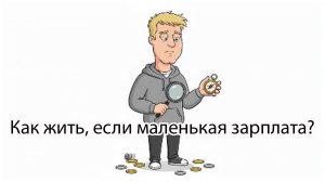 Как жить когда маленькая зарплата?