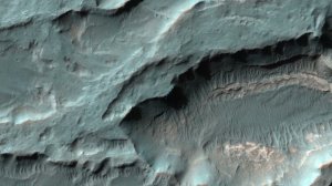 МАРС | HiRISE | Дельтовая структура в кратере Эберсвальде