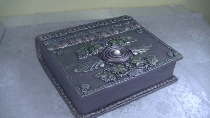 Картон в Сокровищницу : Шкатулка - книга своими руками . смотреть онлайн