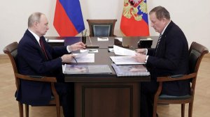 Путин провел рабочую встречу с губернатором Ленобласти Дрозденко