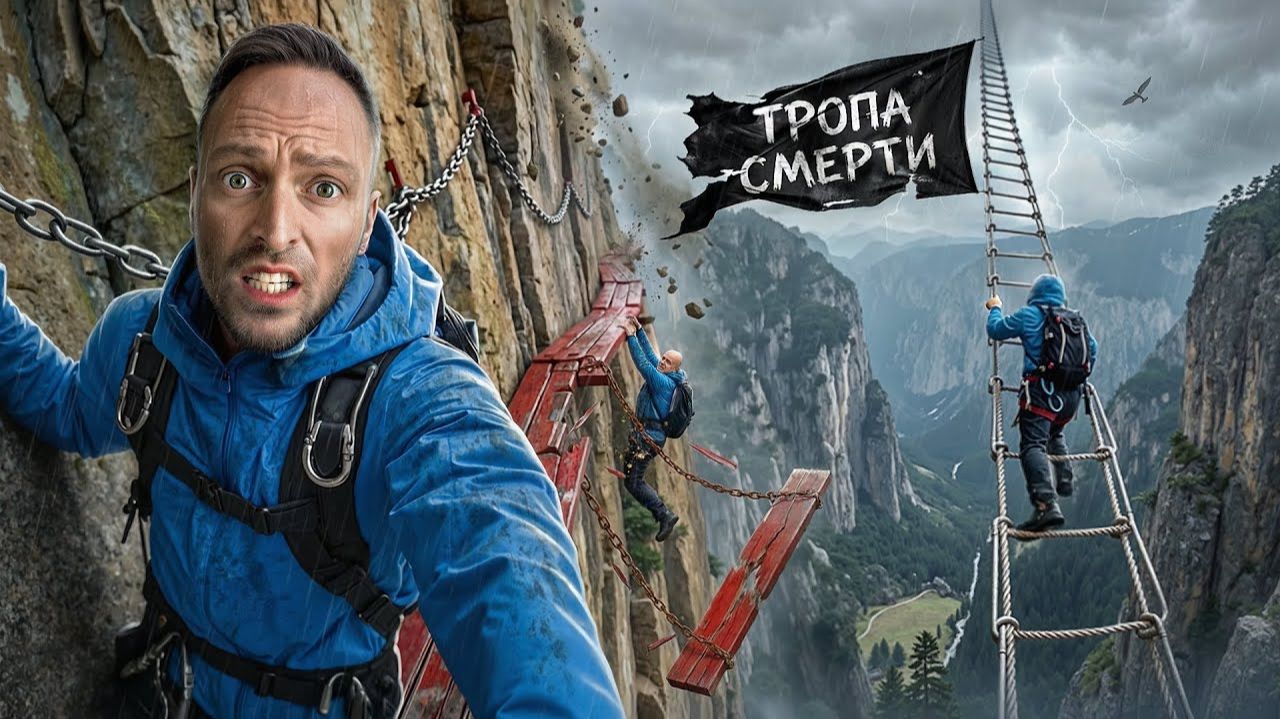 Восхождение На Самую Опасную Гору в Мире! Ужасные Испытания Страха в Китае смотреть онлайн