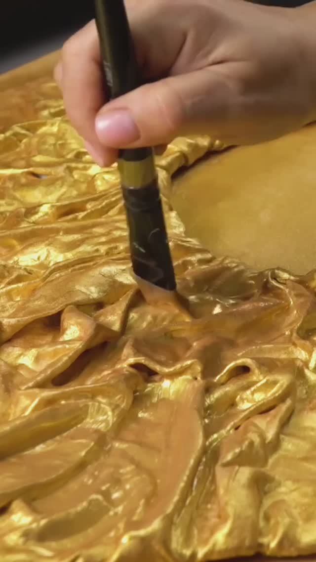 Полностью из золота! Как это сделано? #таиркраски #art #diy #своимируками смотреть онлайн