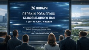 26 января ПЕРВЫЙ РОЗЫГРЫШ БЕЗВОЗМЕЗДНОГО ПАЯ и другие новости недели в МПК СЭП «СВОИ»