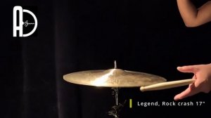 AGEAN Cymbals Legend, Rock crash 17