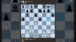 Карлсен необычно начал партию с 4 ходом пешкой на а4 и красиво выиграл за 24 хода