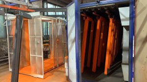 Порошковая покраска - стелажи