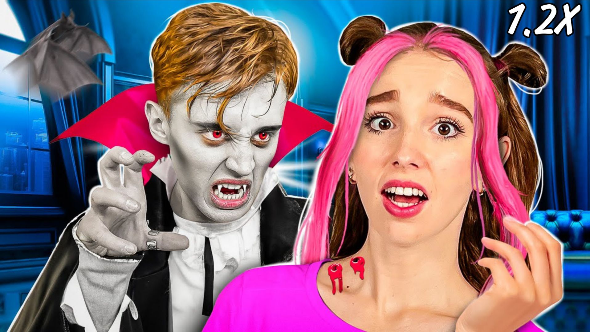 Риви ВЛЮБИЛАСЬ в ВАМПИРА ! (ускоренная версия 1.2х) смотреть онлайн