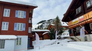 Снежная швейцарская деревня без машин потрясающая зимняя прогулка 2026 ❄️🏔️