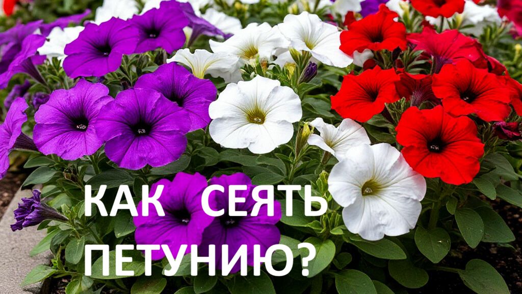 Как сеять петунию? Сею пять сортов. смотреть онлайн