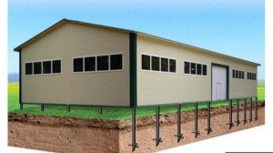 видео обзор - свайный фундамент для цеха