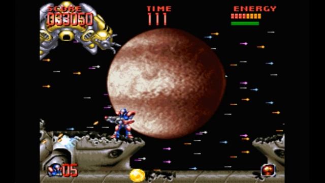 Super Nintendo (Snes) 16-bit Super Turrican 2 Stage 2-1 Прохождение смотреть онлайн