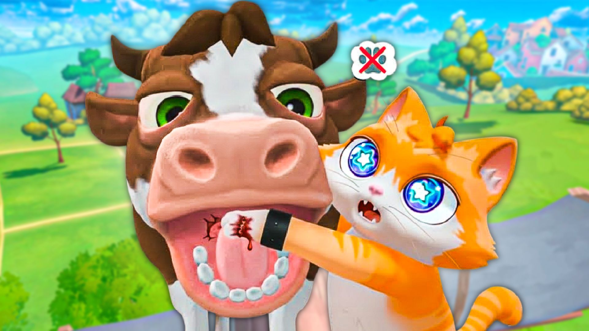 КОРОВА ОТКУСИЛА ЛАПУ КОТУ В ДЕРЕВНЕ 🐈 ОБНОВЛЕНИЕ в I Am Cat VR смотреть онлайн