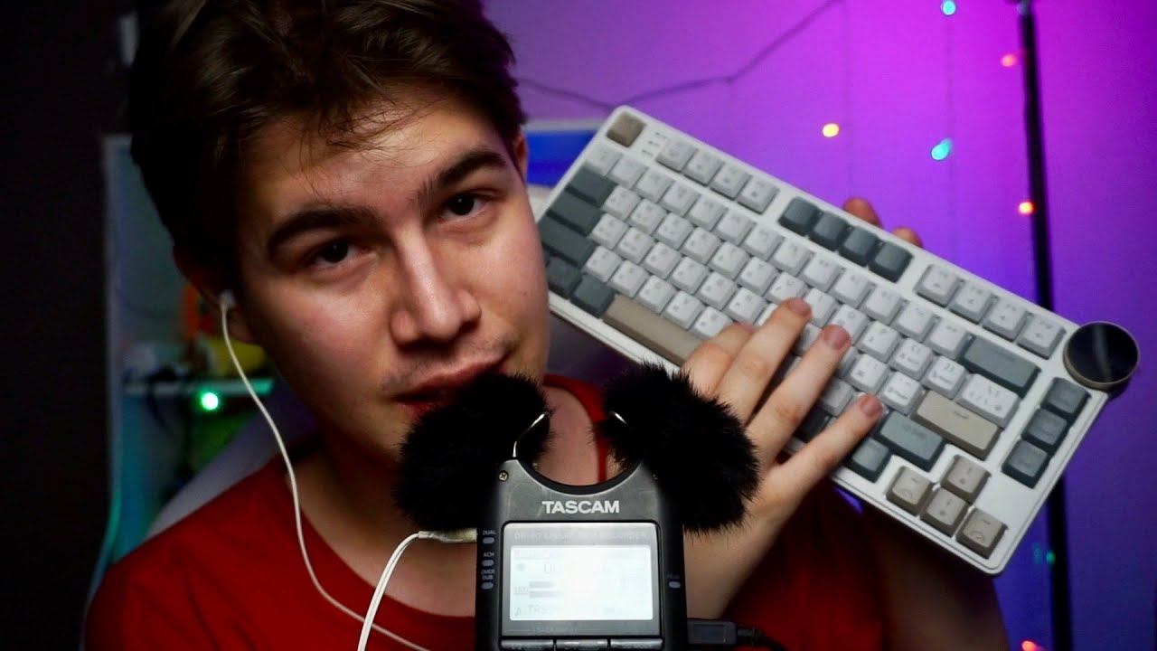 АСМР РАСПАКОВКА И ТЕСТ КЛАВИАТУРЫ Royal Kludge RK N80 смотреть онлайн