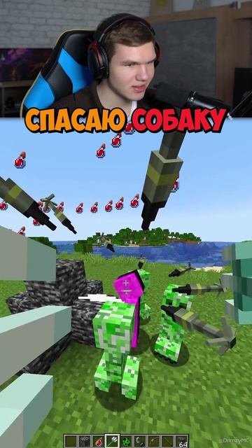 Спасаю Свою Собаку в Майнкрафт!🐶😢 #shorts #шортс #minecraft #майнкрафт #майн #прикол #мем #спасени смотреть онлайн
