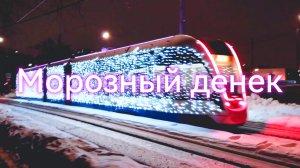 "Сапсан" на Питер : трамвай в гирляндах и другие зимние кадры