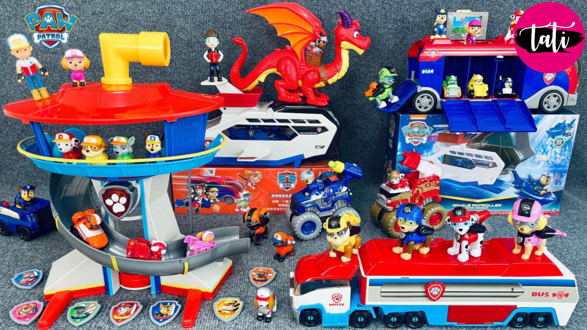 Играем в игрушки из мультика щенячий патруль. Мультфильм для детей. ASMR АСМР смотреть онлайн