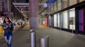 Прогулка по ночному Нью-Йорку. Без монтажа.