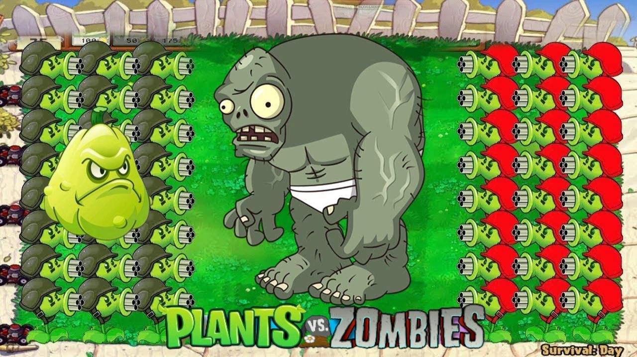 Зомби против растений! Plants vs Zombies ПвЗ PvZ Растения против Зомби смотреть онлайн
