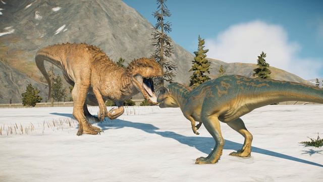 Индоминус Рэкс. Тиранозавр Рэкс. Карнотавр. Динозавры. Битва Динозавров. смотреть онлайн