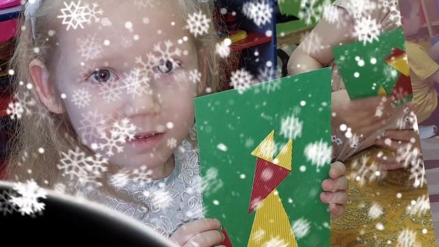 Аппликация «Кошка из треугольников» смотреть онлайн