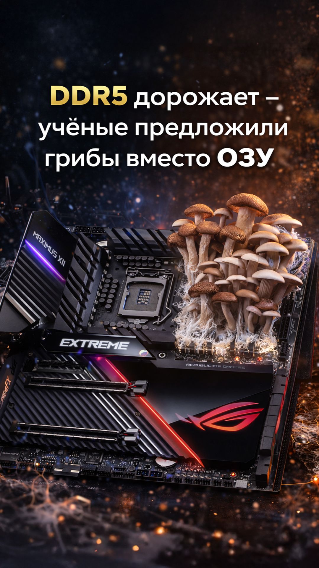 Мицелий как электронный элемент: биоматериал, который помнит сигнал смотреть онлайн