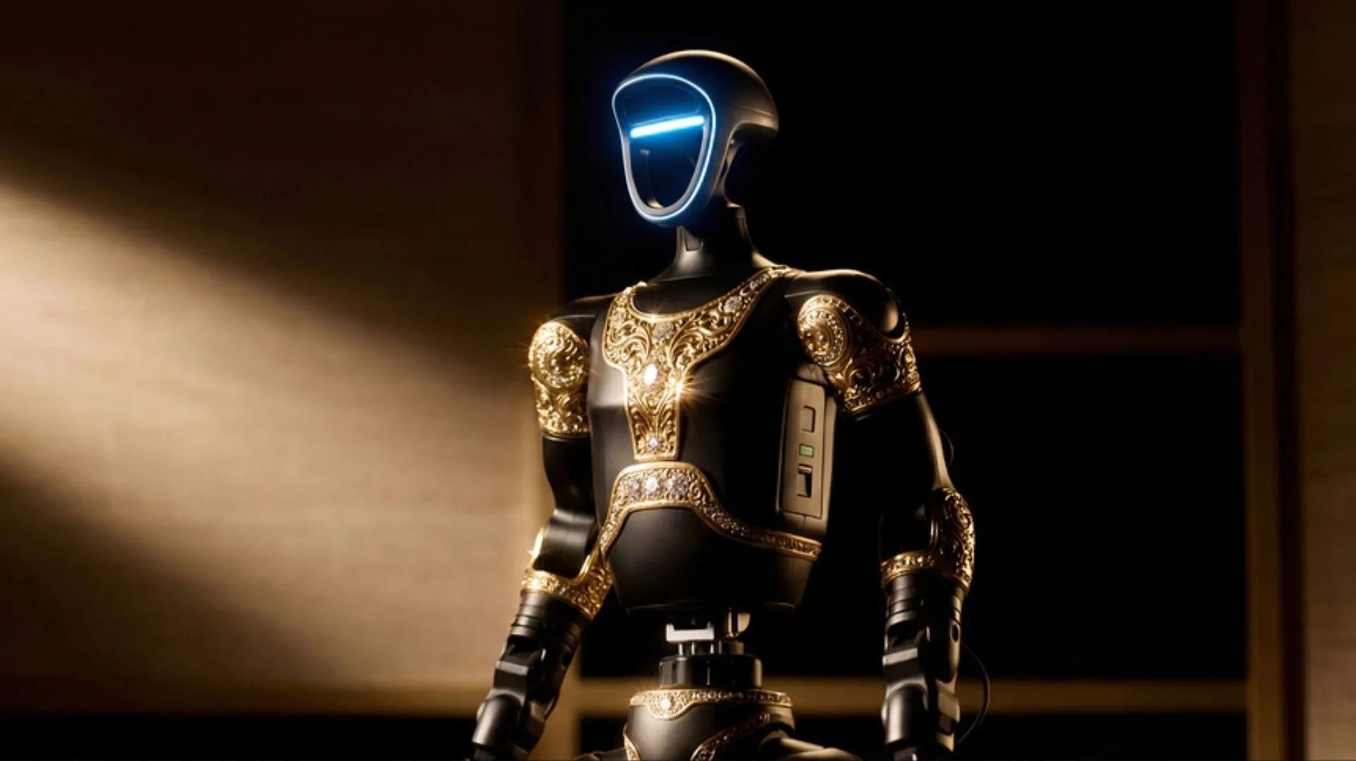 Робот «Аладдин» с золотом и драгоценными камнями и рабочие роботы для специальных операций. смотреть онлайн