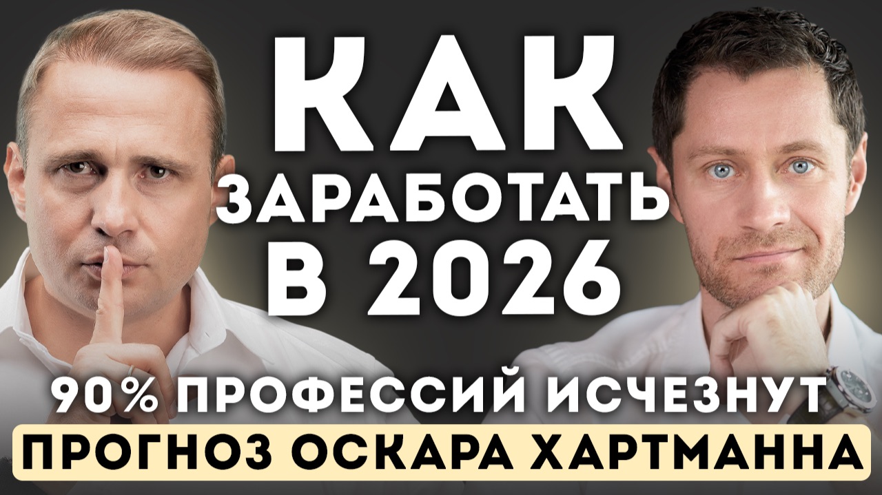 Как ЗАРАБОТАТЬ в 2026 году. Что ждет всех нас — Оскар Хартманн.