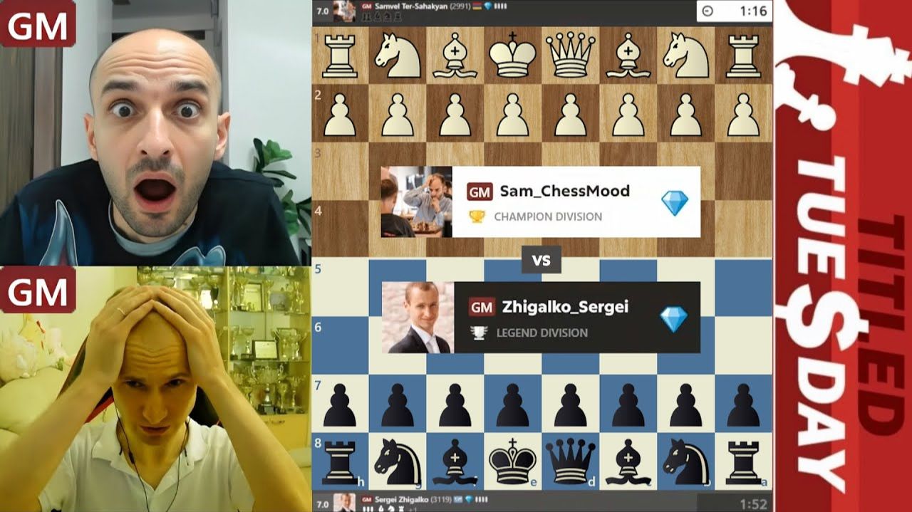 Цейтнотный ЭКСТРИМ! Самвел Тер-Саакян - Сергей Жигалко 20.01.2026 смотреть онлайн