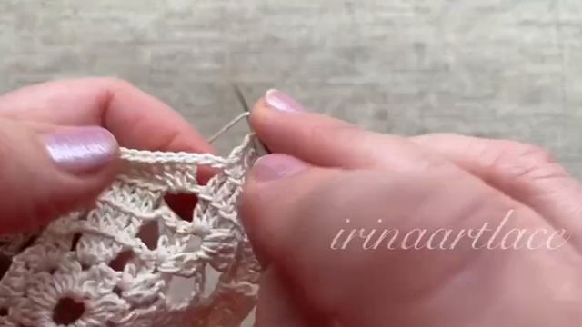 Большой квадрат крючком Вязание из квадратных мотивов