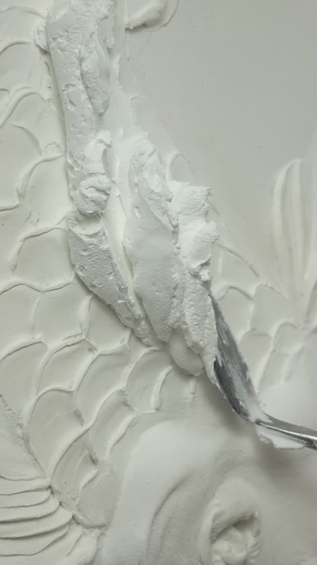 Шикарное панно своими руками! Лёгкий объёмный материал #таиркраски смотреть онлайн