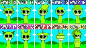 INCRDIBOX SPRUNKI: КАЖДЫЙ ПЕРСОНАЖ ИЗ ФАЗЫ 1 🔀 В КАРУСЕЛИ! 🎠🌀