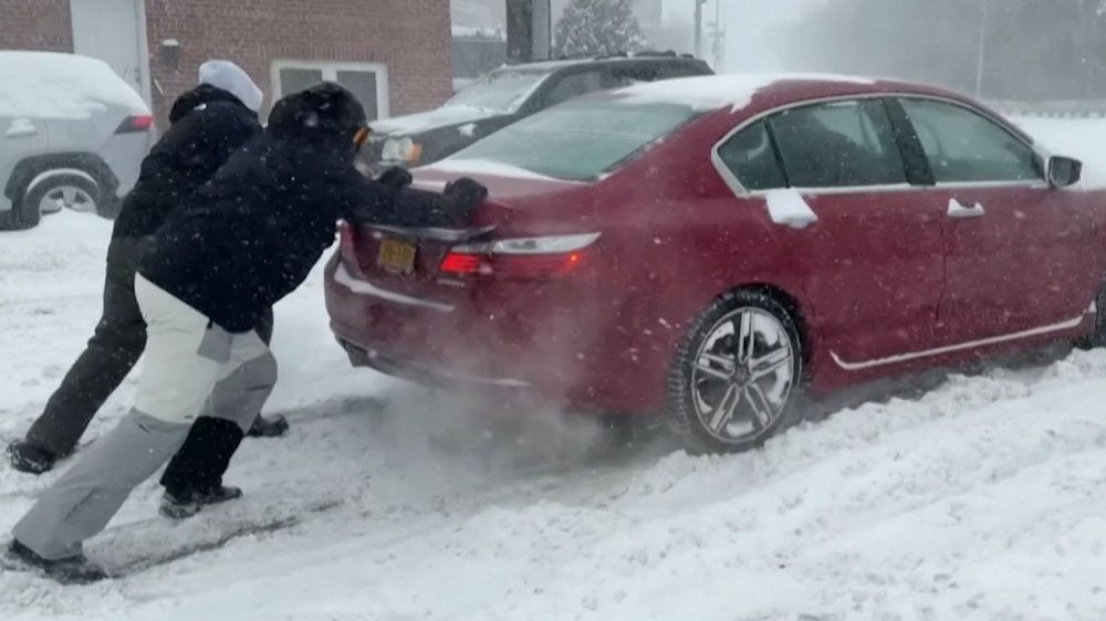 Снежный шторм в США смотреть онлайн