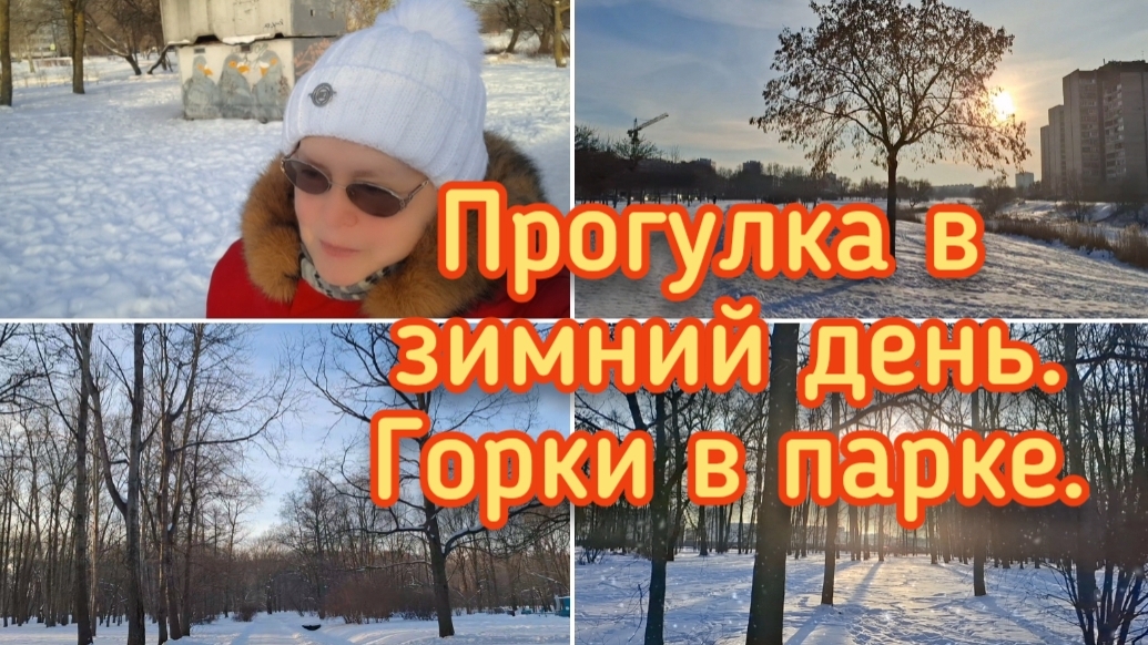 26-01-2026 Прогулка в зимний день.Горка в парке. смотреть онлайн