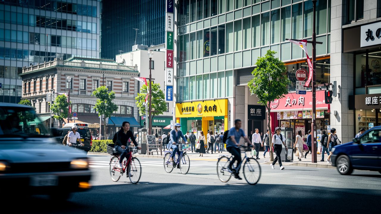 От Маруноути до Гиндзы живая прогулка по Токио смотреть онлайн