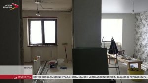 В Беслане восстанавливают пострадавший от падения обломков беспилотника многоквартирный дом