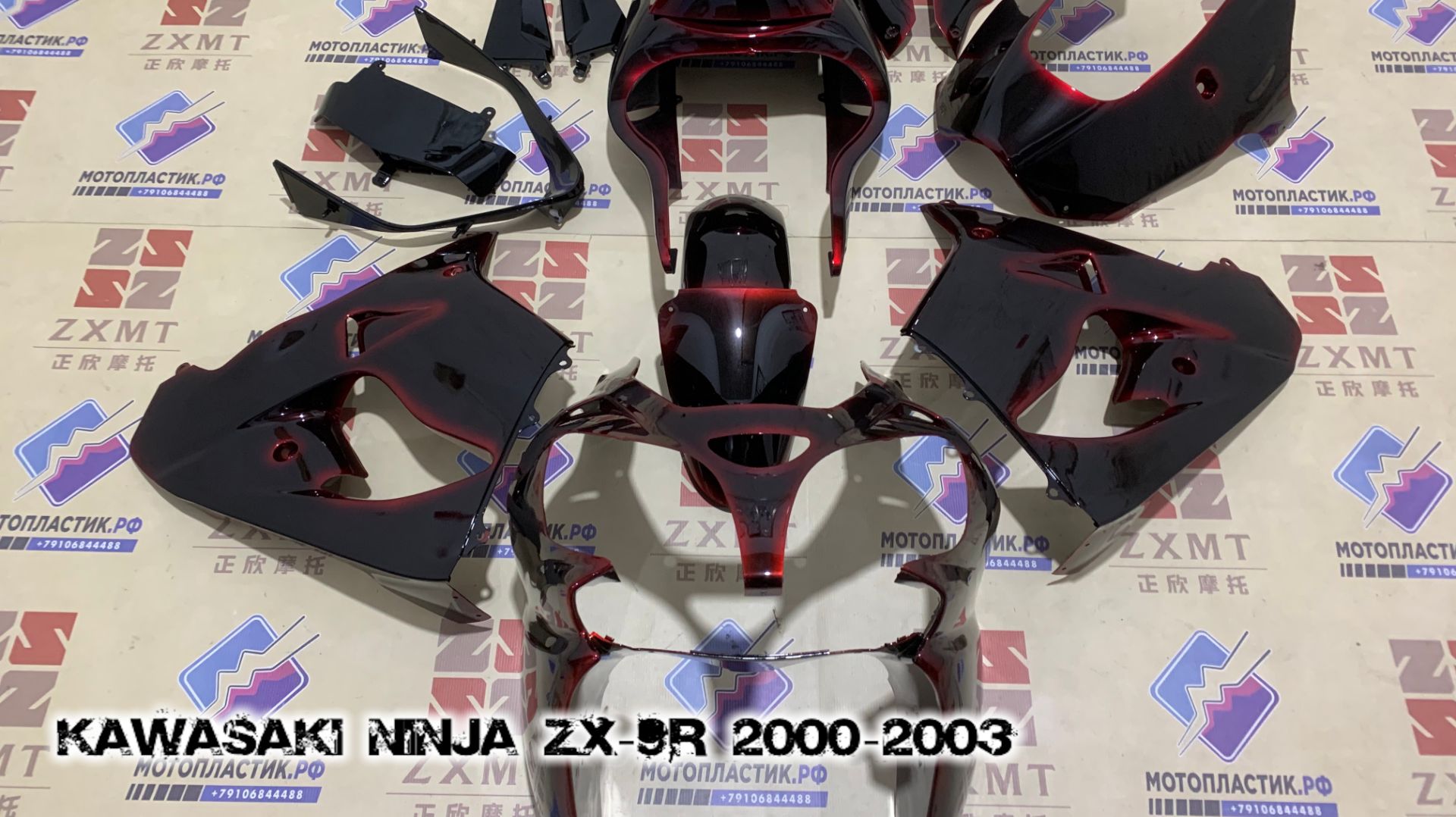 Kawasaki Ninja ZX-9R 2000-2003 ||| мотопластик.рф смотреть онлайн