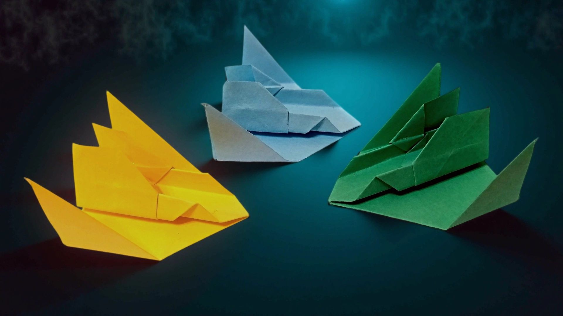 Оригами из бумаги - как сделать космический корабль - звездолет смотреть онлайн