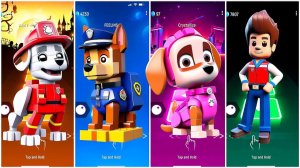 Мультики для Детей Щенячий Патруль Tiles Hop - МАРШАЛЛ, ГОНЩИК, СКАЙ, РАЙДЕР