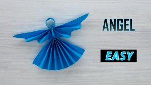 Простая поделка -  Ангел из бумаги, которую сможет сделать каждый