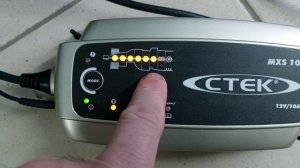 Заряд аккумулятора СТ 190 Ач. На АЗУ CTEK MXS 10 A.  Обман автоматики. Термодатчик  в снегу ❄️